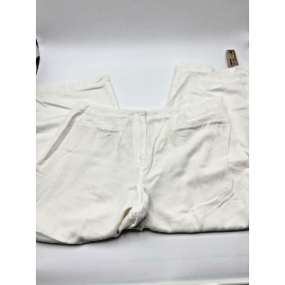 Pendleton White Tenecel Button Pull On Pants Size… - image 1